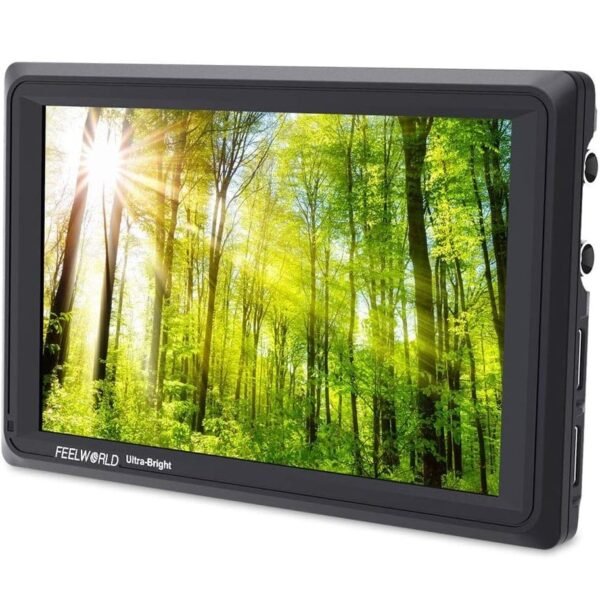 FeelWorld 7″ 4K Ultra-Bright Monitor with Loop-Through HDMI and 3G-SDI